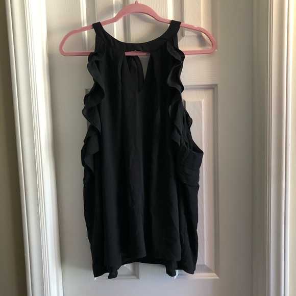 Black Ruffle Tank - Picture 2 of 4